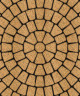 Тротуарная плитка КЛАССИКО (Б.2.КО.6) Листопад гладкий Сахара, КОМПЛЕКТ ИЗ 3 ВИДОВ ПЛИТ