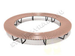 Скамья радиусная С757Р