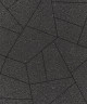 Тротуарная плитка ОРИГАМИ (Б.4.ФСМ.8) Стандарт (гладкий) Черный, КОМПЛЕКТ ИЗ 6 ВИДОВ ПЛИТ