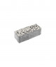 Тротуарная плитка ПАРКЕТ (Б.4.П.6) Стоунмикс Белый с чёрным