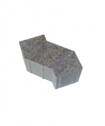 Тротуарная плитка S-ФОРМА (В.3.Ф.10) Искусственный камень Базальт