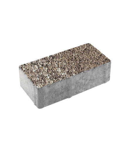 Тротуарная плитка ПРЯМОУГОЛЬНИК (Б.2.П.6) Листопад гранит Хаски