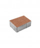 Тротуарная плитка ПРЯМОУГОЛЬНИК (Б.1.П.8) Гранит Оранжевый